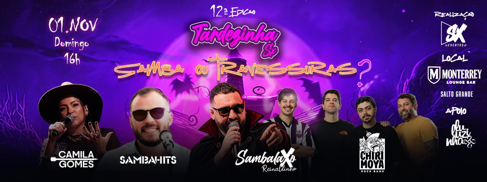 Capa do evento Tardezinha Sx Edição Halloween