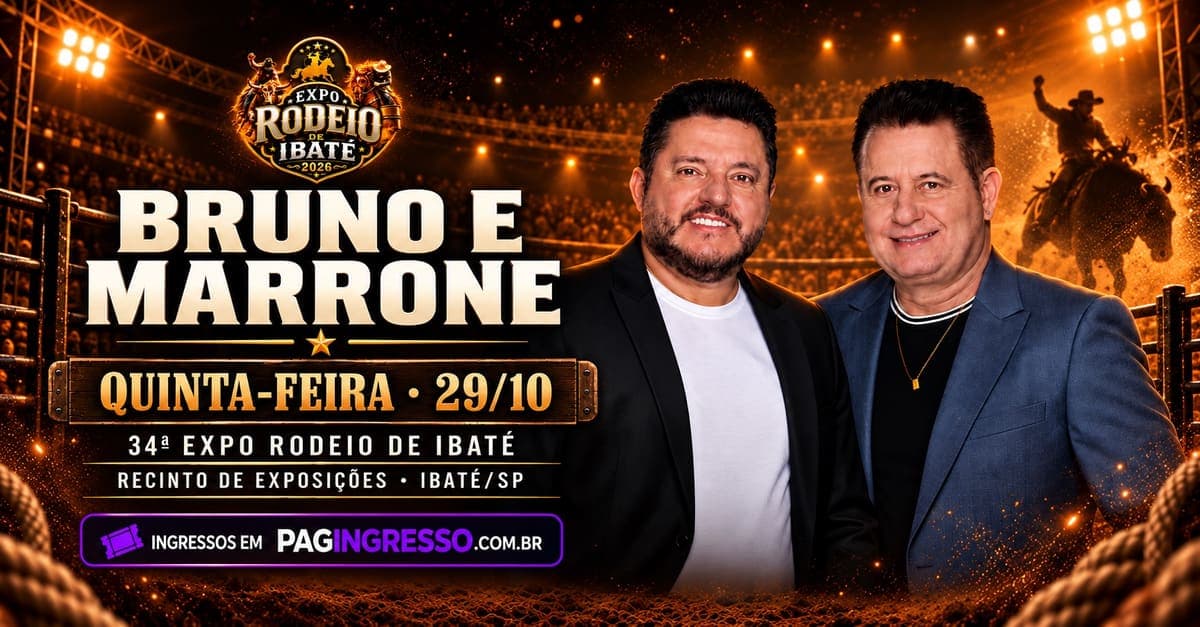 Show de Bruno e Marrone no Expo Rodeio de Ibaté